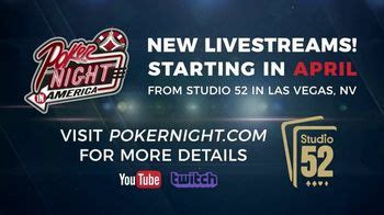 Poker Night in America TV commercial - New Livestreams