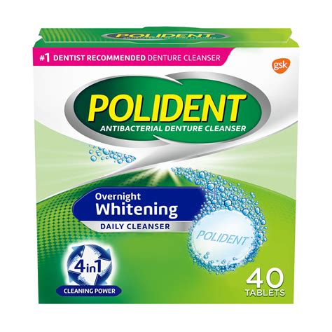 Polident Overnight Whitening logo