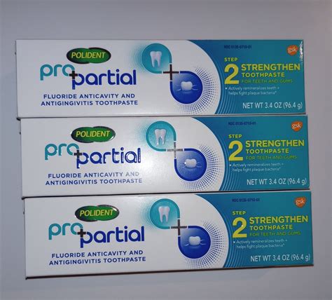 Polident ProPartial Fluoride Toothpaste logo