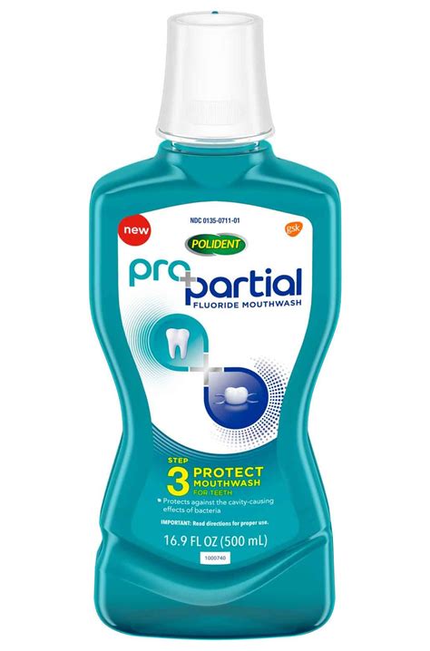Polident ProPartial Mouthwash logo