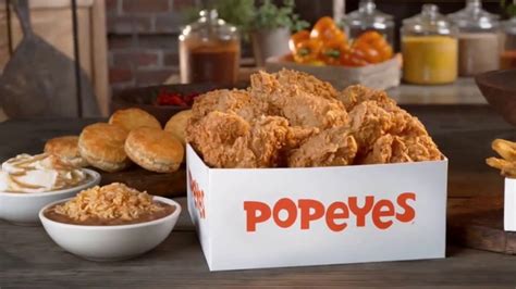 Popeyes $20 Holiday Feast TV commercial - A Real Dinner