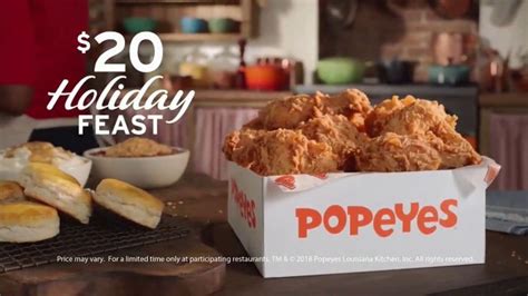 Popeyes $20 Holiday Feast logo