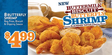 Popeyes Buttermilk Biscuit Butterfly Shrimp