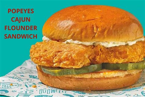 Popeyes Flounder Fish Sandwich