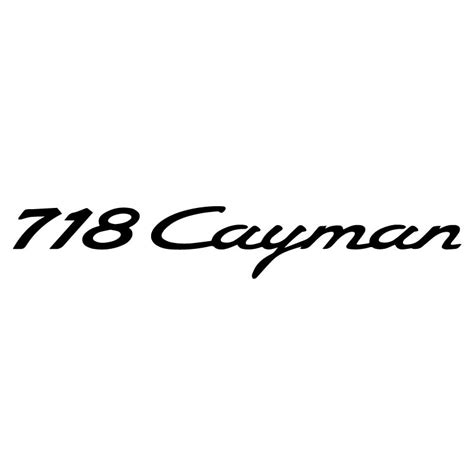 Porsche 718 Cayman logo