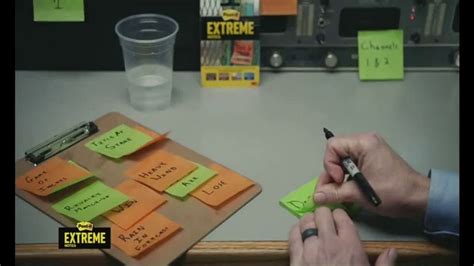 Post-it Extreme Notes TV commercial - Spill