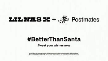 Postmates TV Spot, 'Holidays: Better Than Santa' Featuring Lil Nas X featuring Lil Nas X