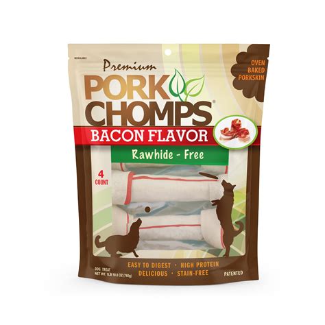 Premium Pork Chomps Rawhide Bacon Flavor tv commercials