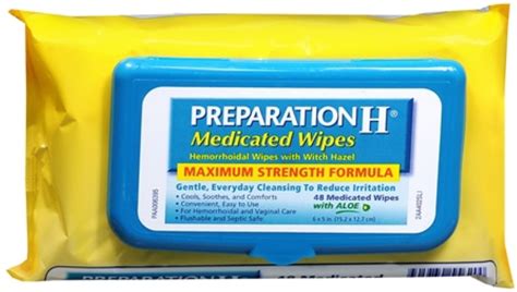 Preparation H Medicated Wipes logo