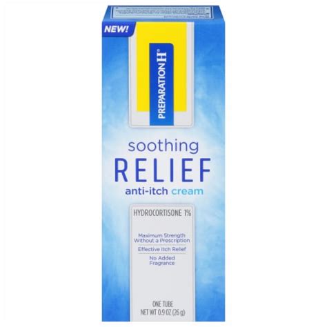 Preparation H Soothing Relief Anti-Itch Cream with Hydrocortisone