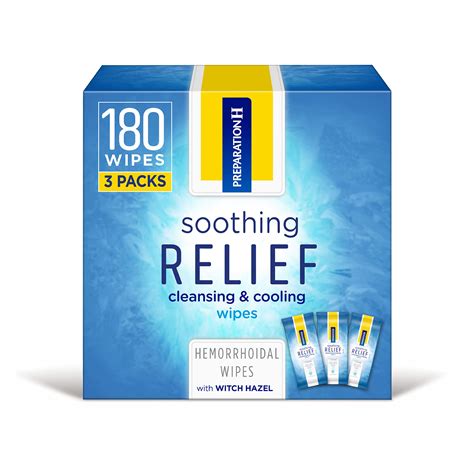 Preparation H Soothing Relief Cleansing & Cooling Wipes