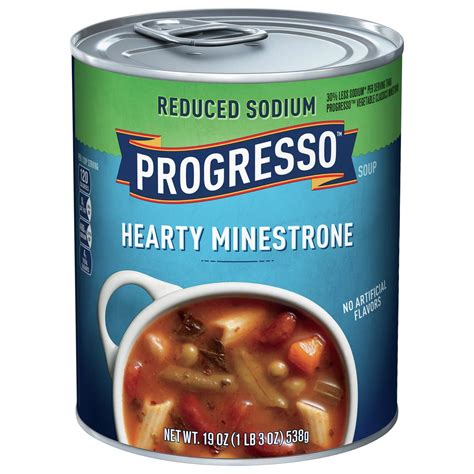 Progresso Soup Reduced Sodium Hearty Minestrone tv commercials