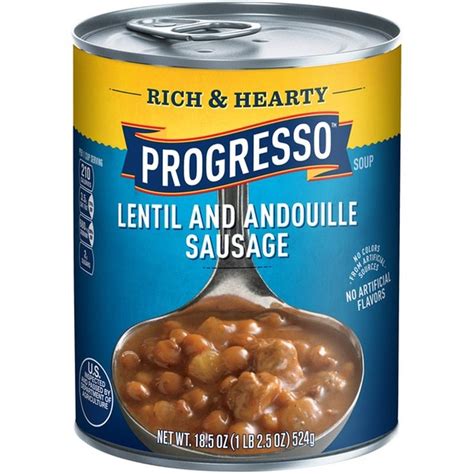 Progresso Soup Rich & Hearty Lentil and Andouille Sausage tv commercials