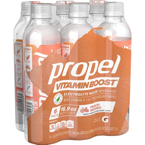 Propel Water Vitamin Boost Peach Mango logo