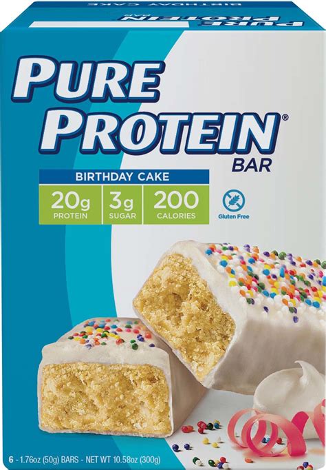 Pure Protein Birthday Cake Bar tv commercials