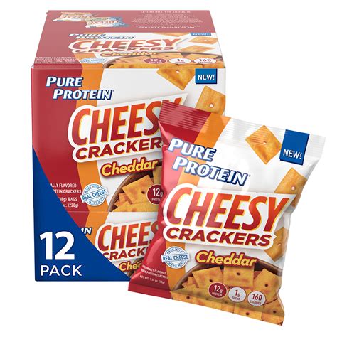 Pure Protein Cheesy Crackers Cheddar