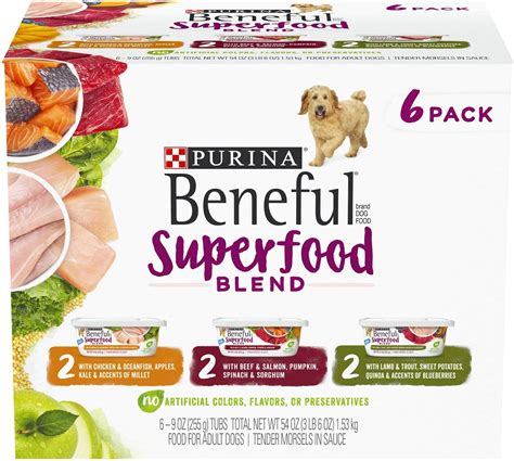 Purina Beneful Superfood Blend Wet Dog Food With Beef & Salmon