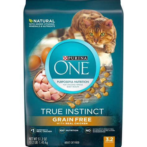 Purina ONE True Instinct Grain Free With Real Chicken Dry Cat Food tv commercials