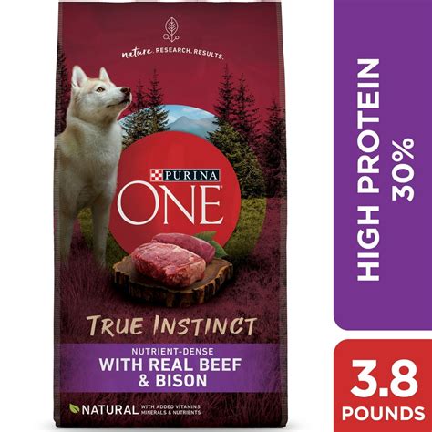 Purina ONE True Instinct Nutrient-Dense With Real Beef & Bison