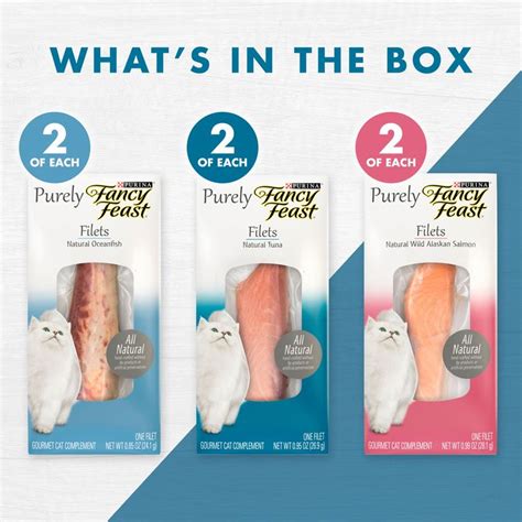 Purina Purely Fancy Feast Filets Natural Wild Alaskan Salmon logo