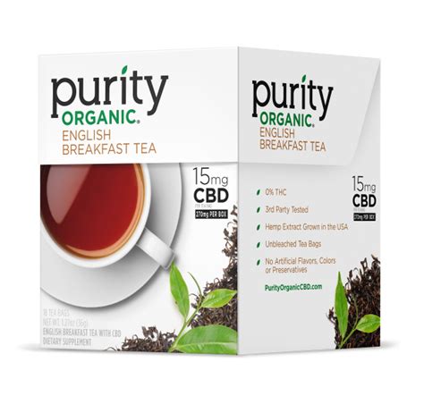 Purity Organic English Breakfast Tea With CBD tv commercials