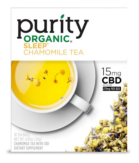 Purity Organic SLEEP Chamomile Tea With CBD logo