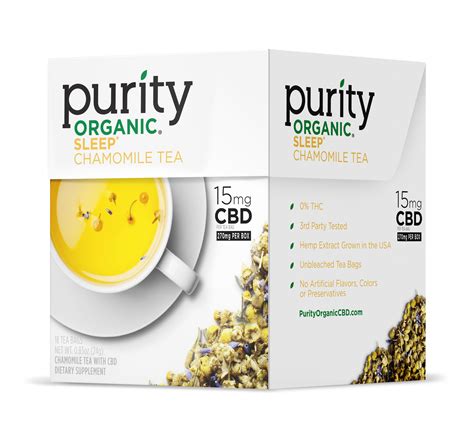 Purity Organic SLEEP Chamomile Tea With CBD