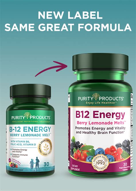 Purity Products B-12 Energy Berry Lemonade Melt logo