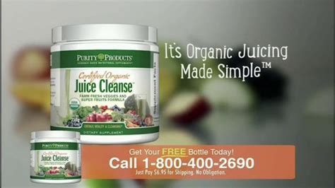 Purity Products Certified Organic Juice Cleanse TV Spot