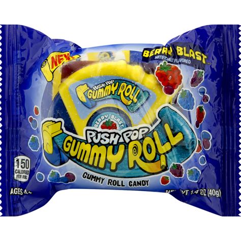 Push Pop Berry Blast Gummy Roll