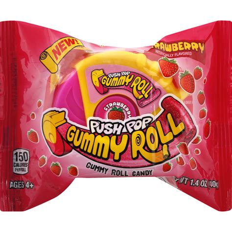 Push Pop Strawberry Gummy Roll logo