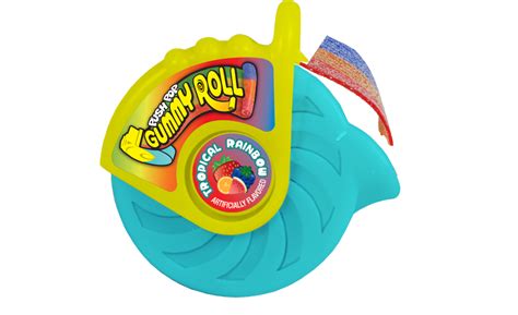 Push Pop Tropical Rainbow Gummy Roll tv commercials