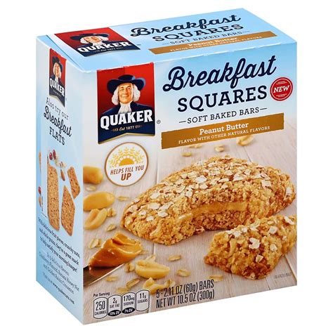 Quaker Breakfast Squares - Peanut Butter logo