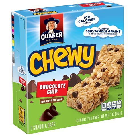 Quaker Chewy Chocolate Chip Granola Bars logo