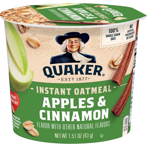 Quaker Instant Cups: Apples & Cinnamon