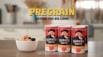 Quaker TV commercial - Pregrain Before the Big Game