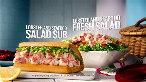 Quiznos Lobster Salad Sub TV Commercial created for Quiznos