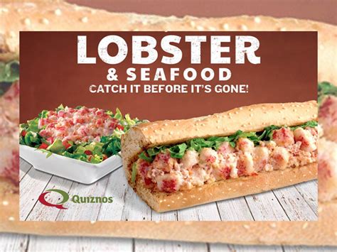 Quiznos Lobster and Seafood Salad Sub