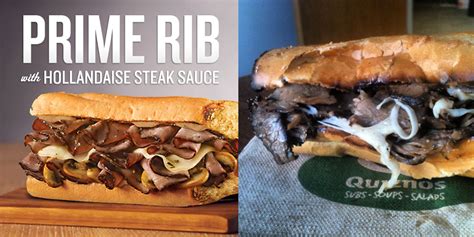 Quiznos Prime Rib with Hollandaise Steak Sauce