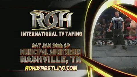 ROH Wrestling TV Spot, '2018 International TV Tapings'