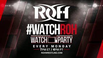 ROH Wrestling Watch Party TV Spot, 'Experience the Thrill of the Ring' created for ROH Wrestling