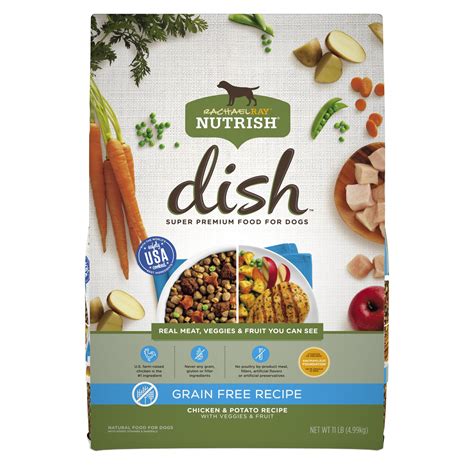 Rachael Ray Nutrish DISH Grain Free Chicken & Potato Recipe with Veggies & Fruit logo