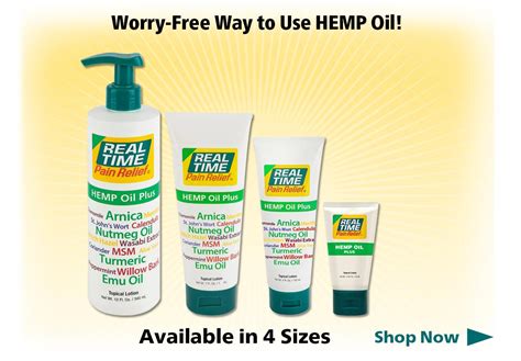 Real Time Pain Relief HEMP OIL Plus