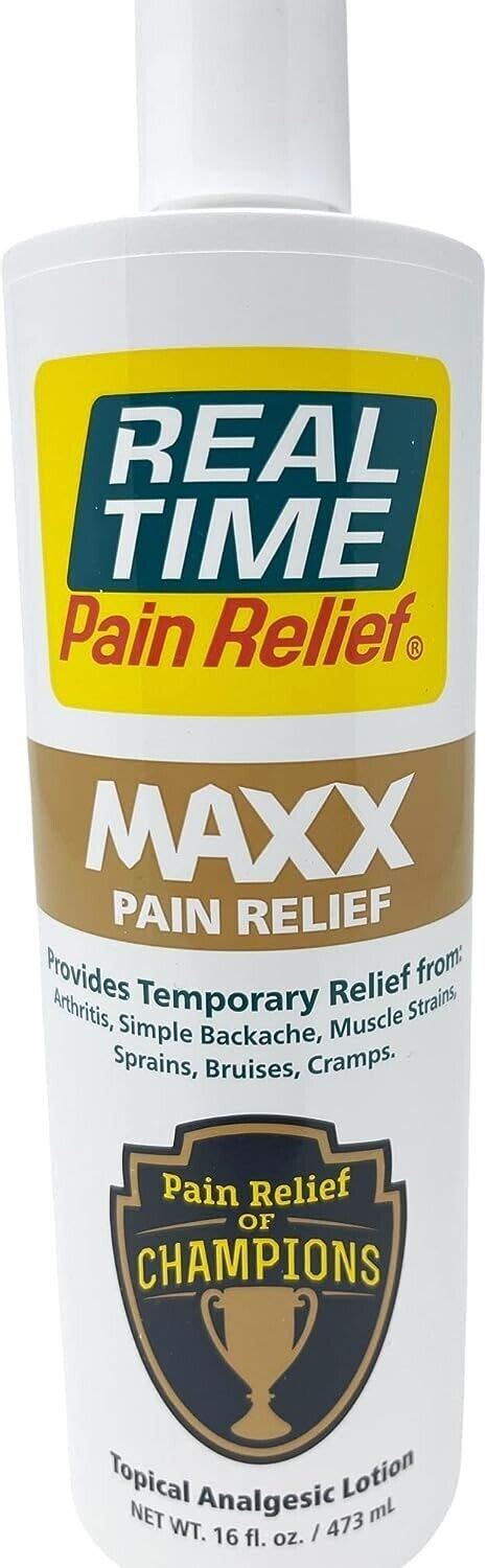 Real Time Pain Relief MAXX Lotion logo