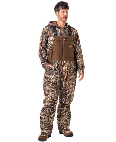 Realtree Max-7 Camo Pro Staff Insulated Waterproof Bibs