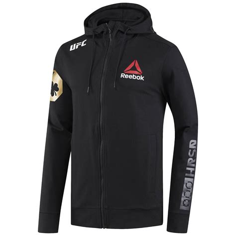 Reebok Men's Conor McGregor Black UFC Fight Night Walkout Hoodie