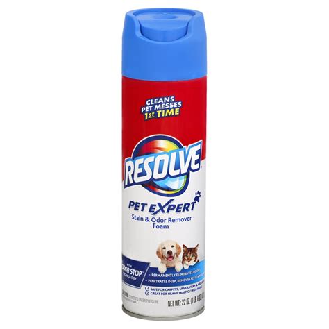 Resolve Carpet Cleaner Pet Expert High Traffic Area Carpet Foam logo