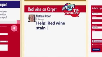 Resolve Carpet Cleaner TV Spot, 'Tip Exchange: Hallways & Red Wine'