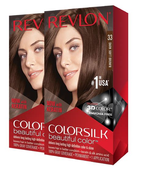 Revlon Hair Care Dark Brown ColorSilk Beautiful Color Hair Color logo