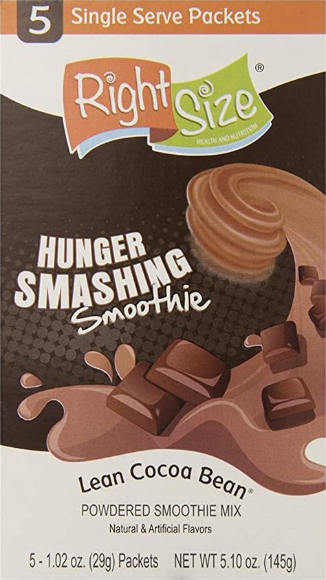 Right Size Health & Nutrition Hunger Smashing Smoothie Lean Cocoa Bean